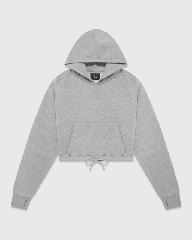 Cropped Hoodie - Heather Grey sold by OVO