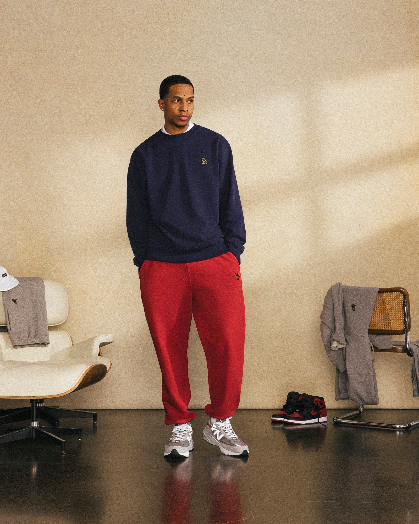Classic Relaxed Fit Sweatpant - Red sold by OVO product image thumbnail 2