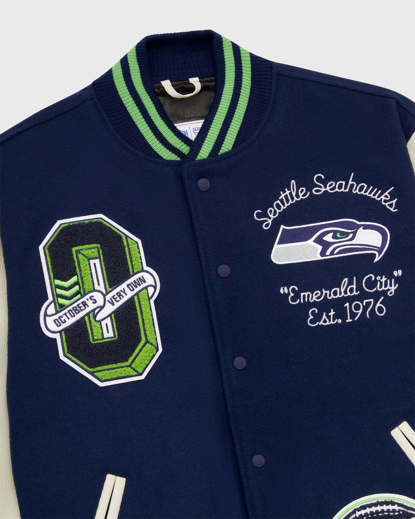 NFL Seattle Seahawks Varsity Jacket - Blue sold by OVO product image thumbnail 5