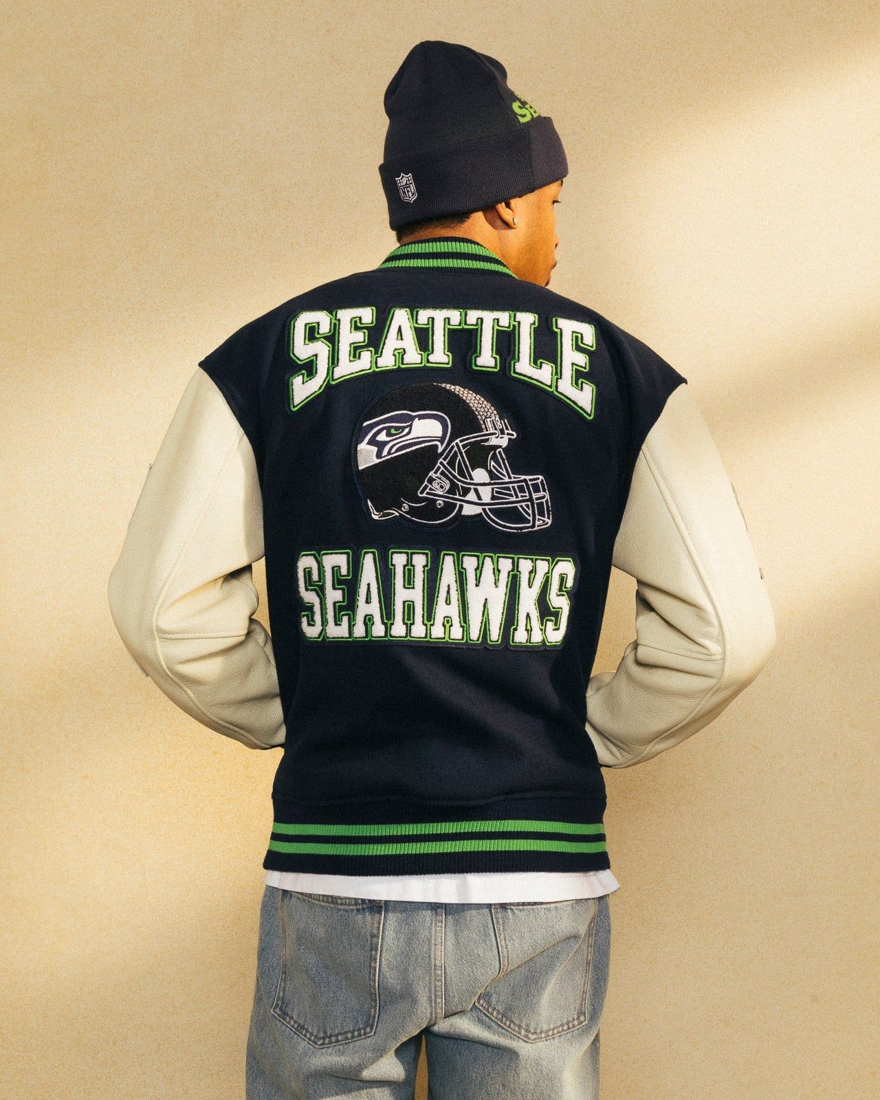 NFL Seattle Seahawks Varsity Jacket - Blue sold by OVO product image thumbnail 3