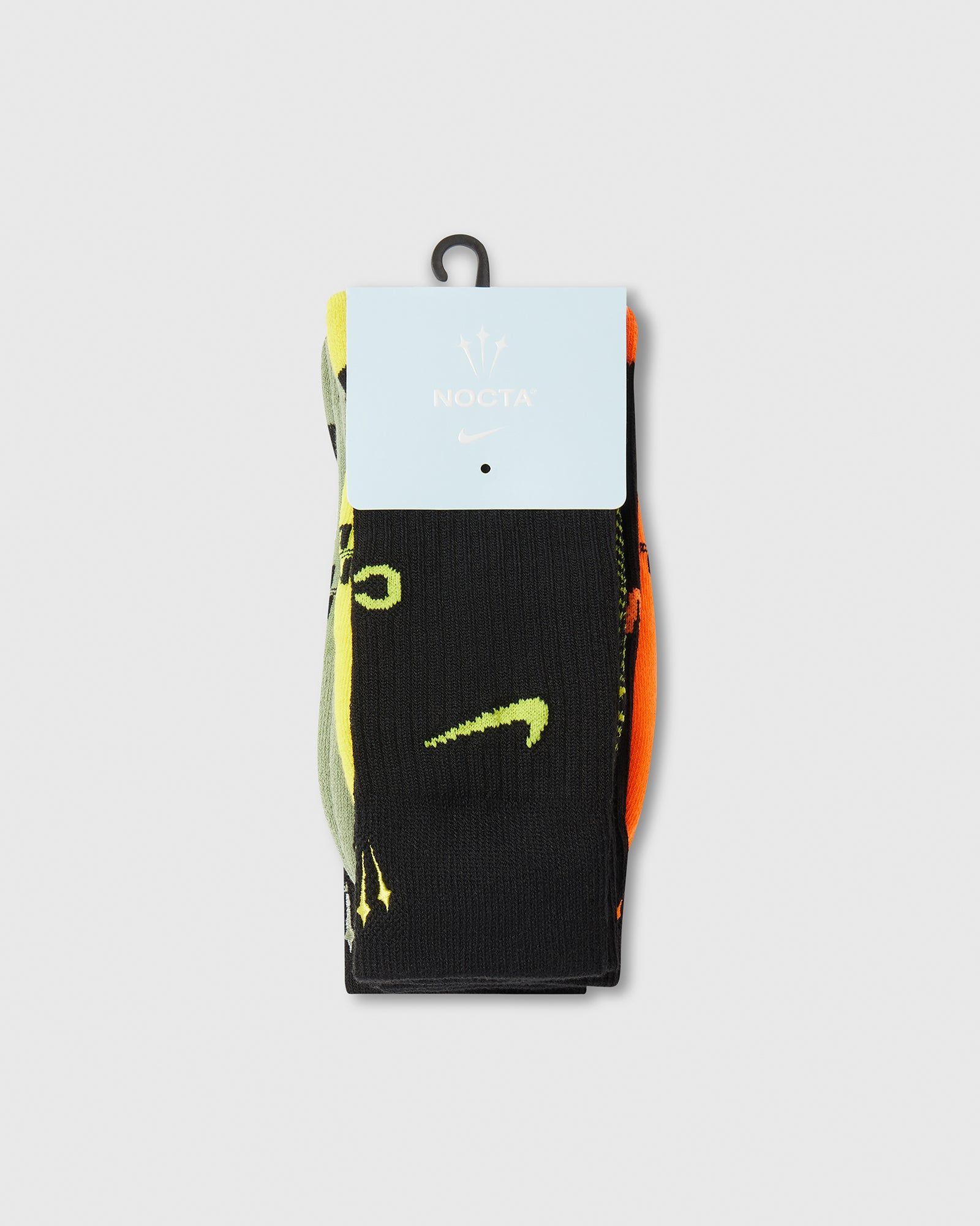 NOCTA Crew Socks 3 Pack - Black/Multi sold by OVO product image thumbnail 2