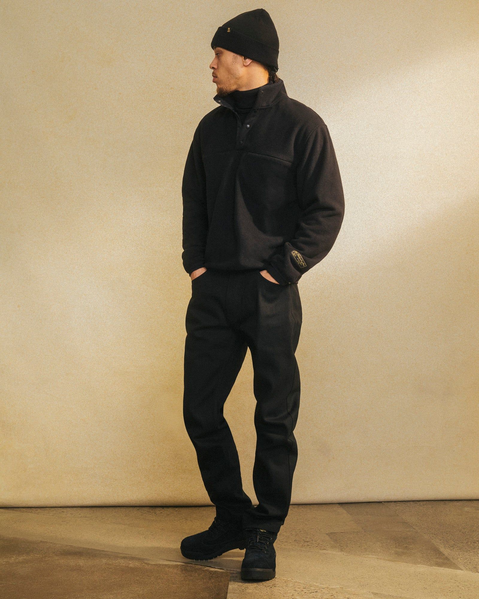 Polar Fleece Mockneck - Black sold by OVO product image thumbnail 2