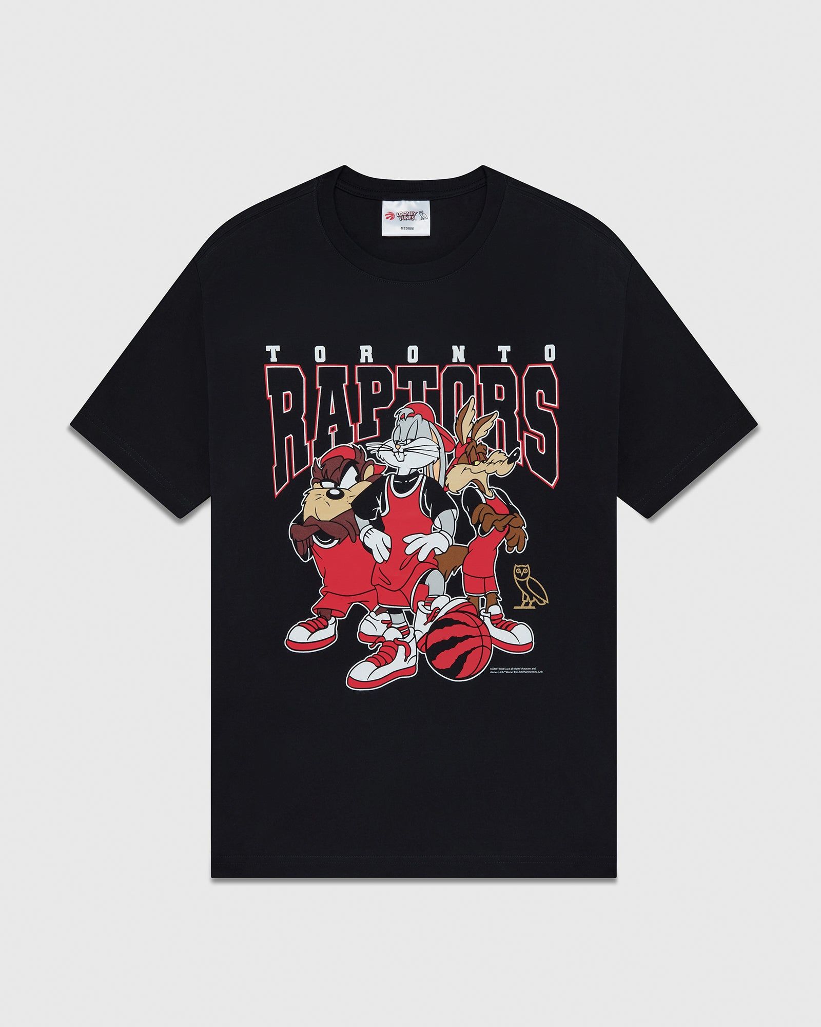Looney Tunes™ X Raptors 3-On-3 T-Shirt - Black sold by OVO