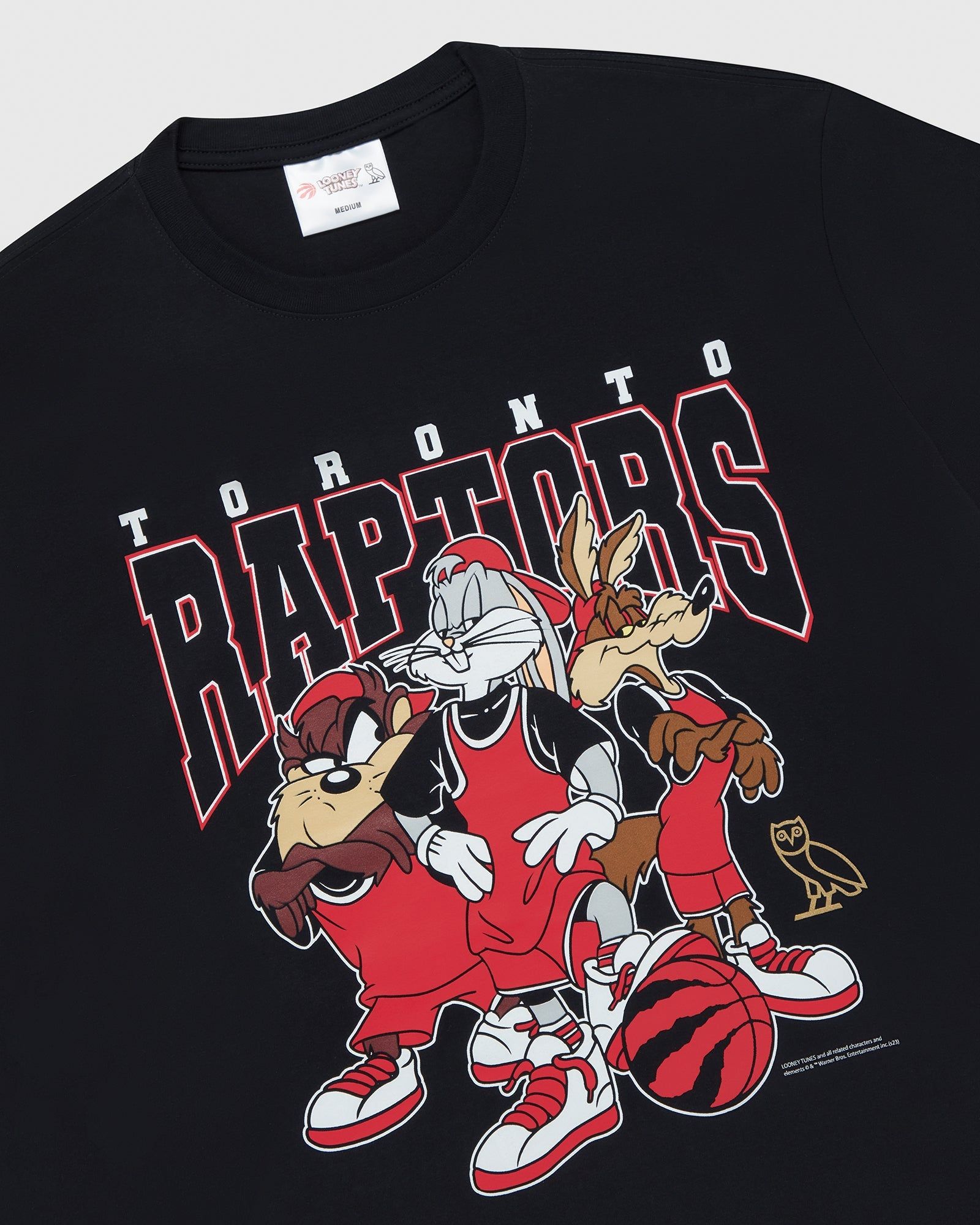 Looney Tunes™ X Raptors 3-On-3 T-Shirt - Black sold by OVO product image thumbnail 2