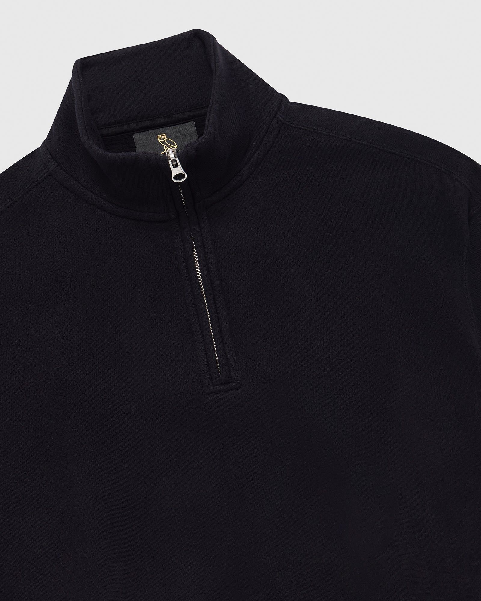 Quarter Zip Mockneck Sweatshirt - Black sold by OVO product image thumbnail 3