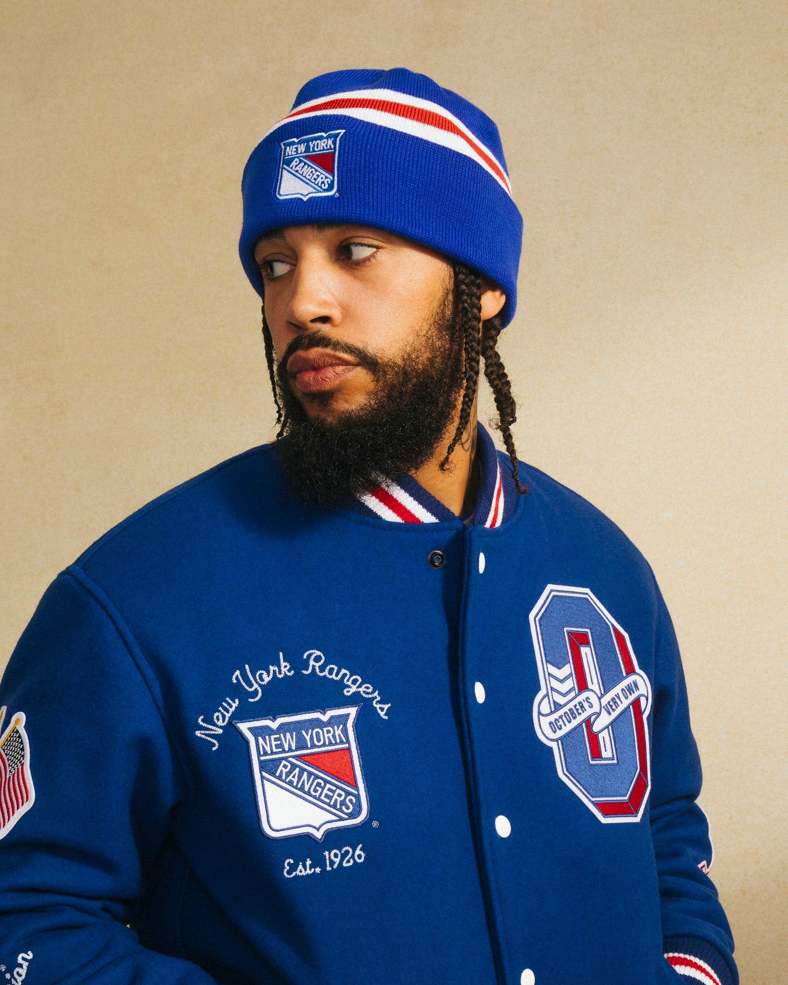 New York Rangers Beanie - New York Blue sold by OVO product image thumbnail 2