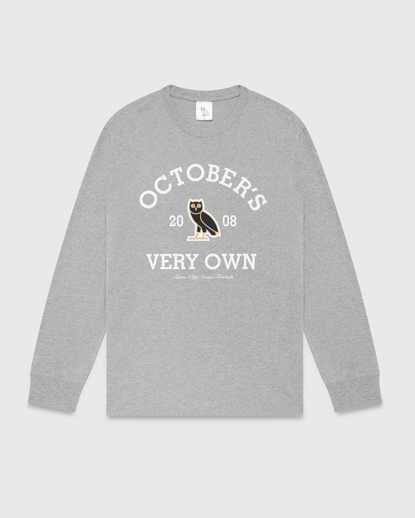 Collegiate Longsleeve T-Shirt - Heather Grey sold by OVO