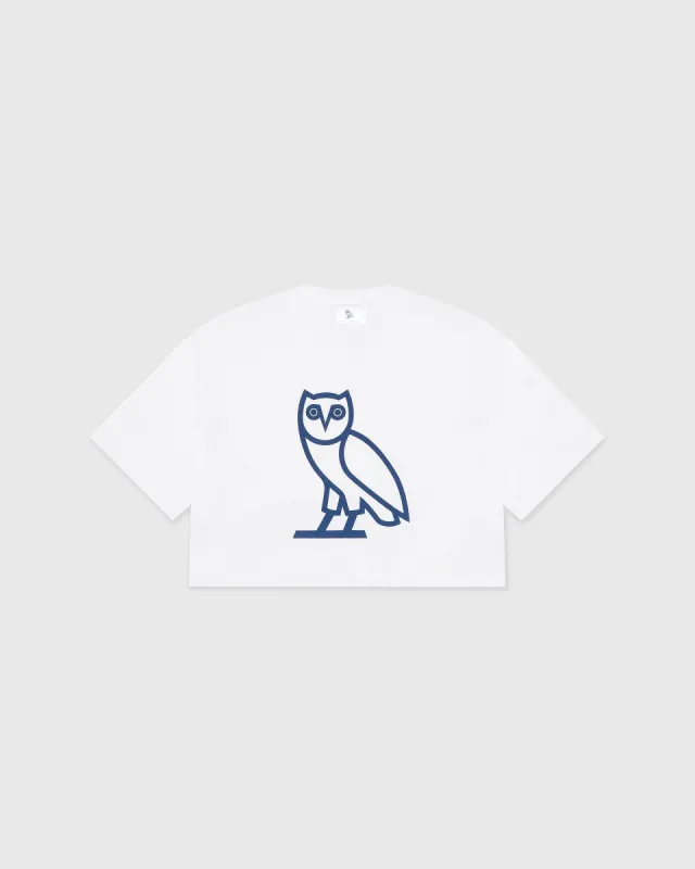 U OF T WOMENS OG CROPPED TEE - WHITE sold by OVO