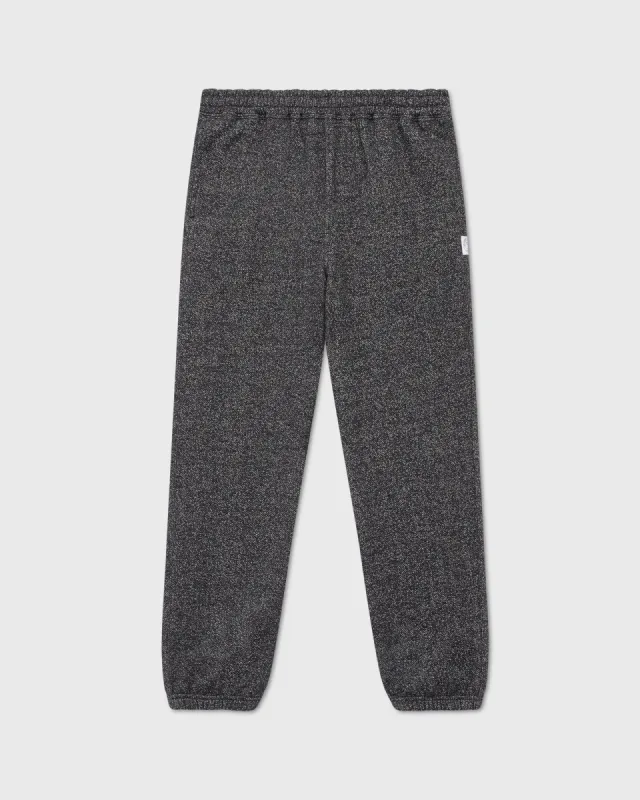 Speckle Fleece Relaxed Fit Sweatpant - Black sold by OVO