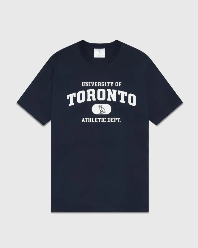 U OF T ATHLETICS T-SHIRT - NAVY made by OVO