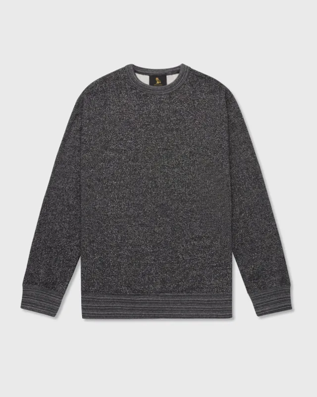 Speckle Fleece Crewneck - Black sold by OVO
