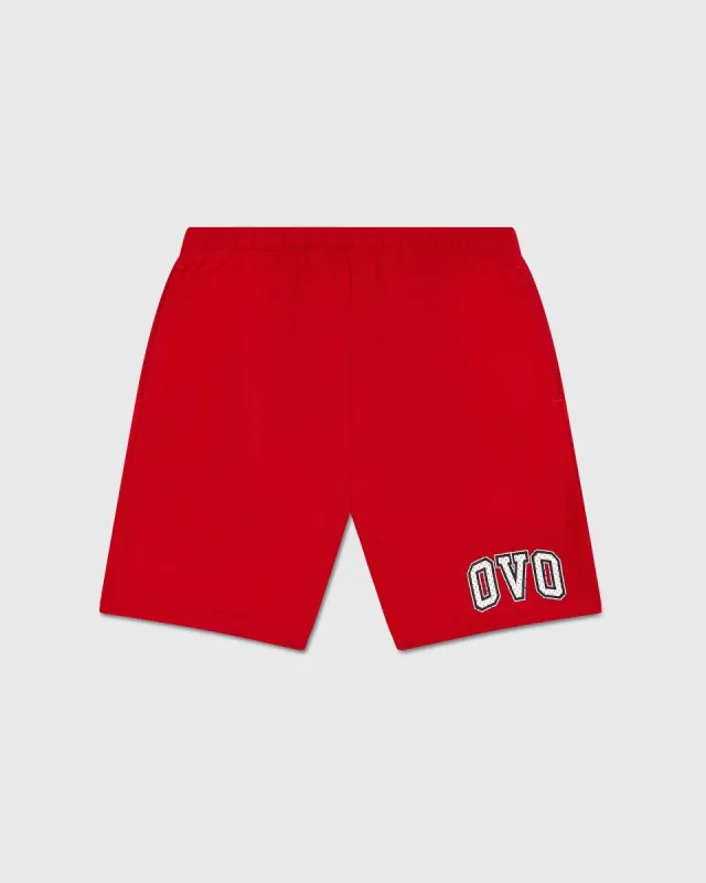 ARCH LOGO MESH SHORT - RED sold by OVO