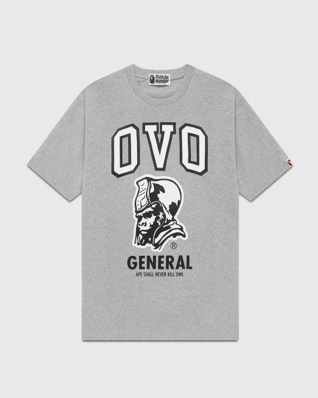 BAPE General T-Shirt - Heather Grey sold by OVO
