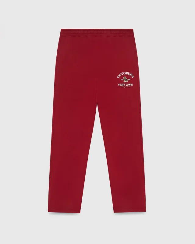 Collegiate Open Hem Sweatpant - Scarlet sold by OVO
