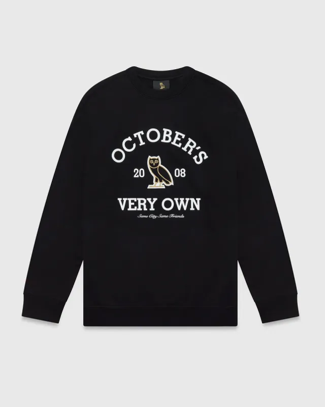 Collegiate Crewneck - Black sold by OVO