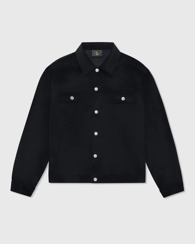 Corduroy Trucker Jacket - Black sold by OVO