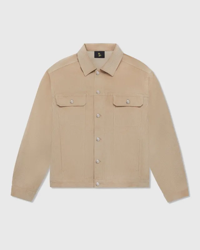 Corduroy Trucker Jacket - Camel sold by OVO