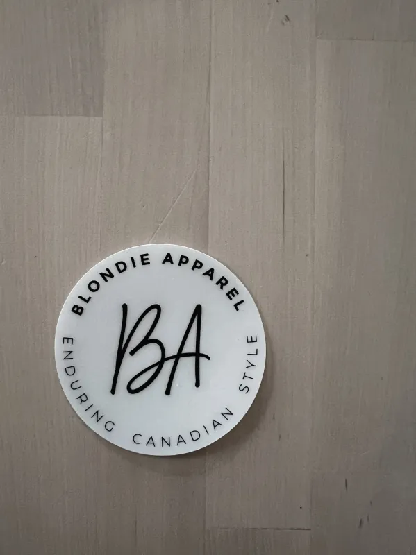 Clear Blondie Sticker made by Blondie Apparel