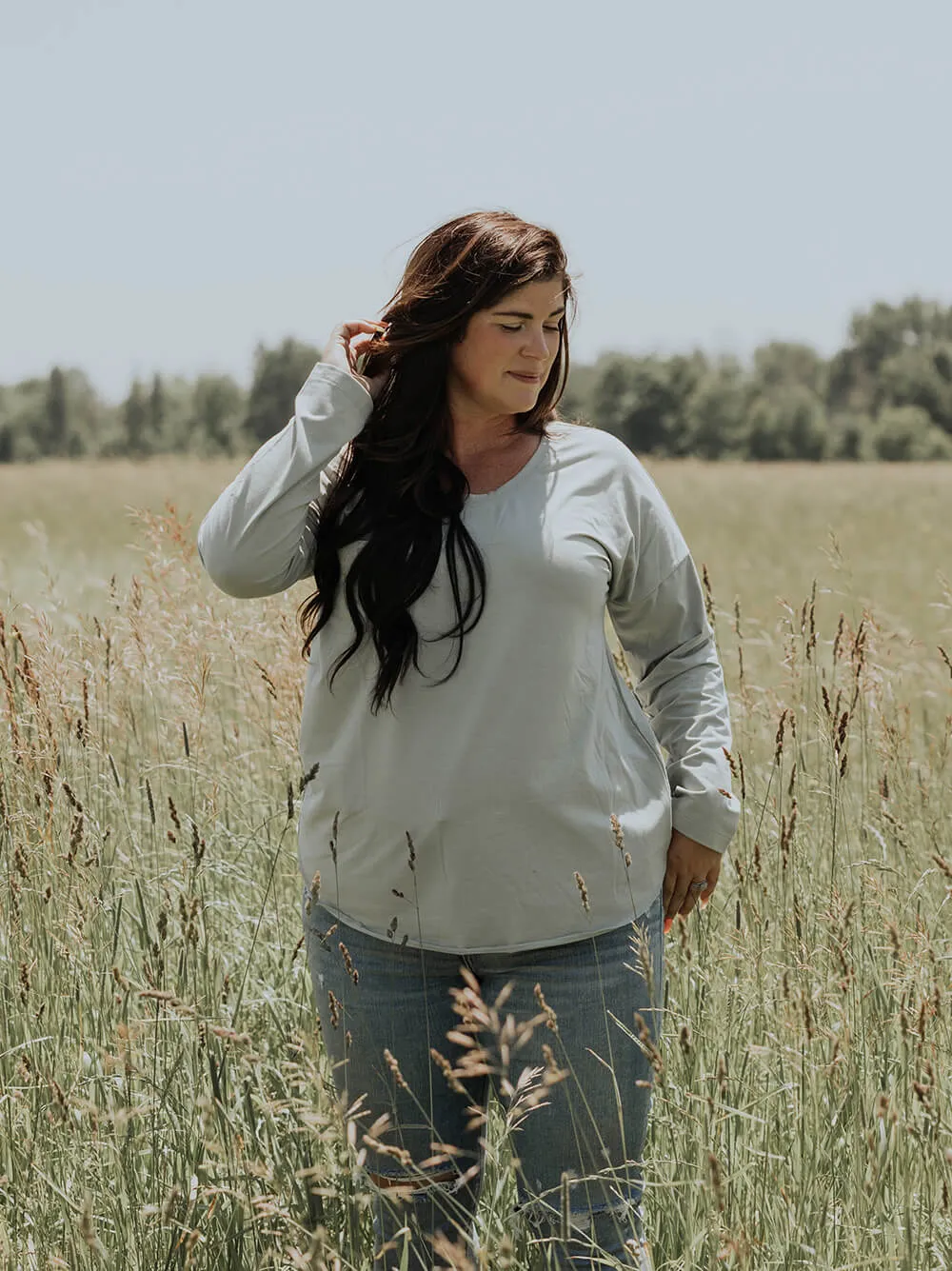 Long Sleeve Janis Tee sold by Blondie Apparel product image thumbnail 3