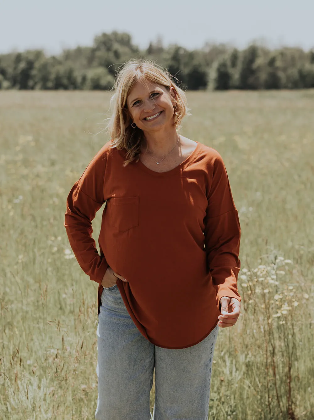 Long Sleeve Janis Tee sold by Blondie Apparel product image thumbnail 2