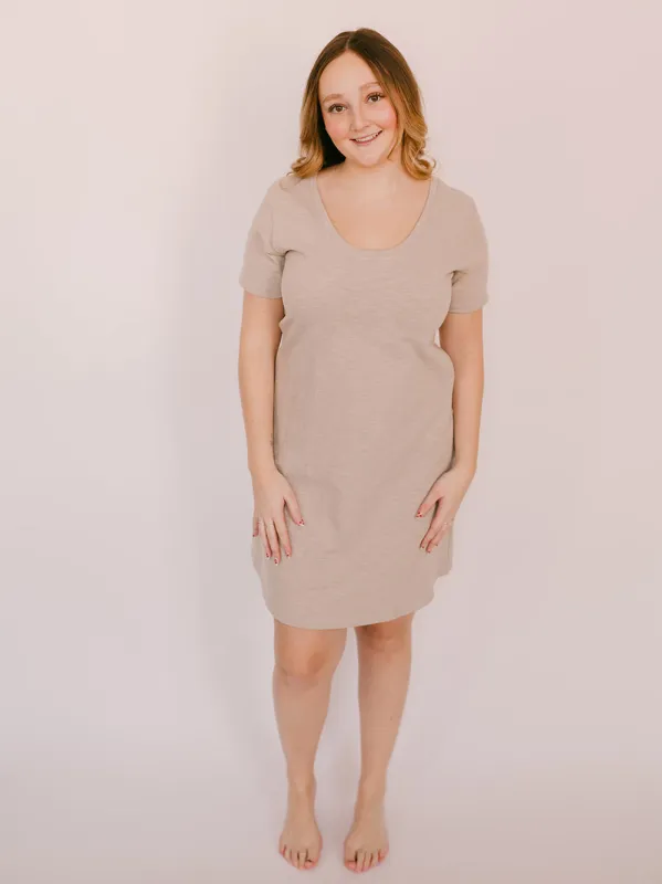 Meadow Dress in Slub sold by Blondie Apparel