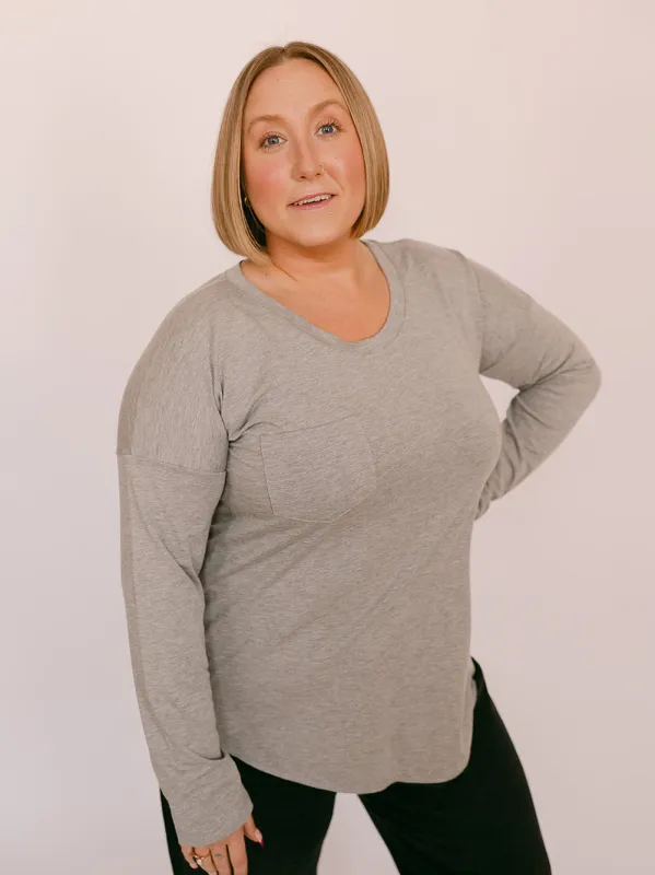 Long Sleeve Janis Tee sold by Blondie Apparel