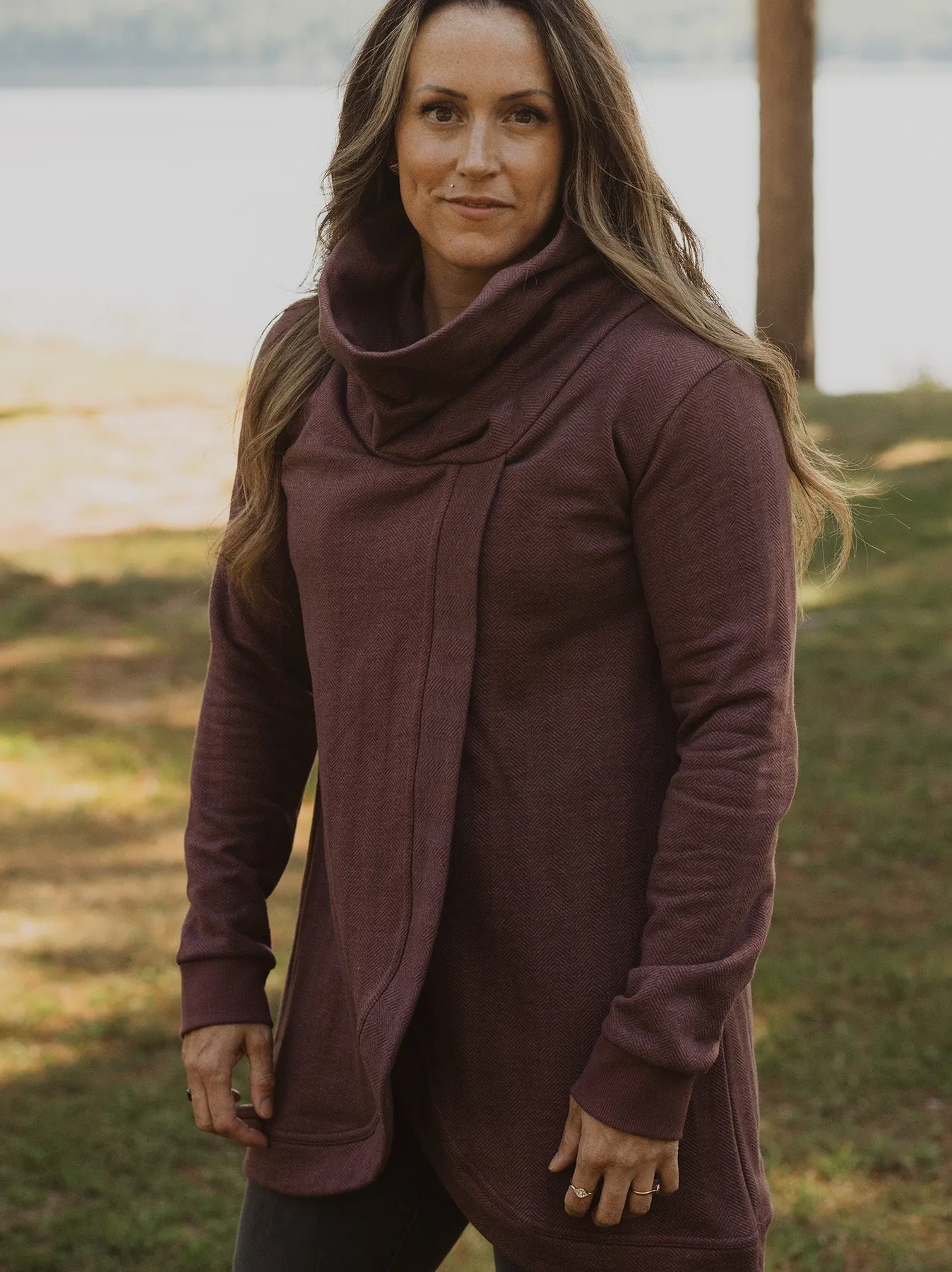 Woodland Cross Front Sweater sold by Blondie Apparel product image thumbnail 2