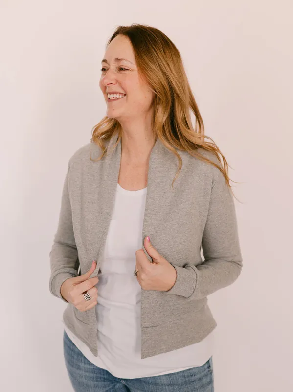Classic Spruce Cardigan made by Blondie Apparel