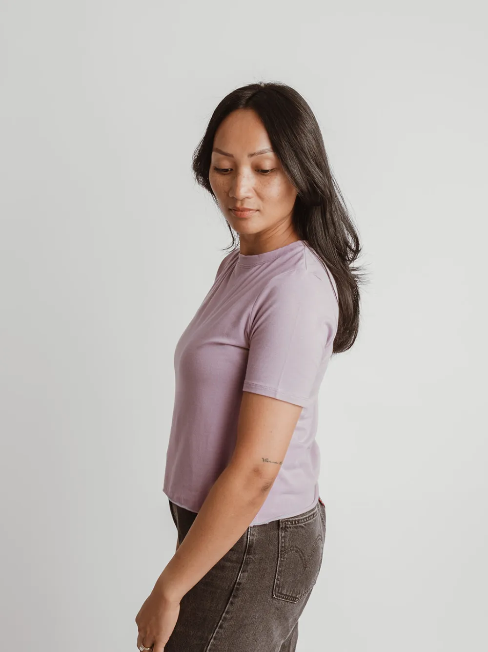 Cropped Shoreline Tee sold by Blondie Apparel product image thumbnail 4