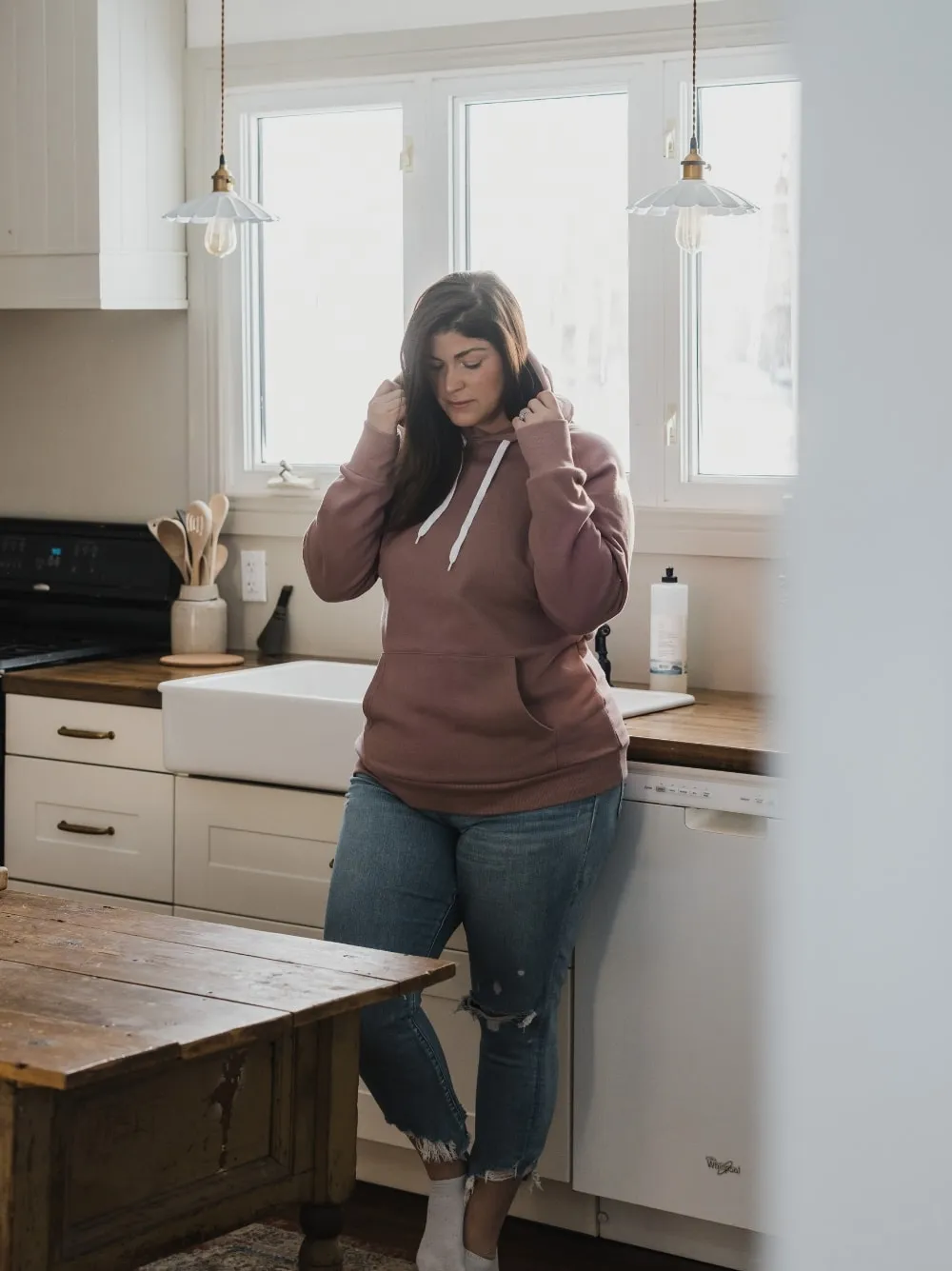 Two-Tone Classic Forest Hoodie sold by Blondie Apparel product image thumbnail 2