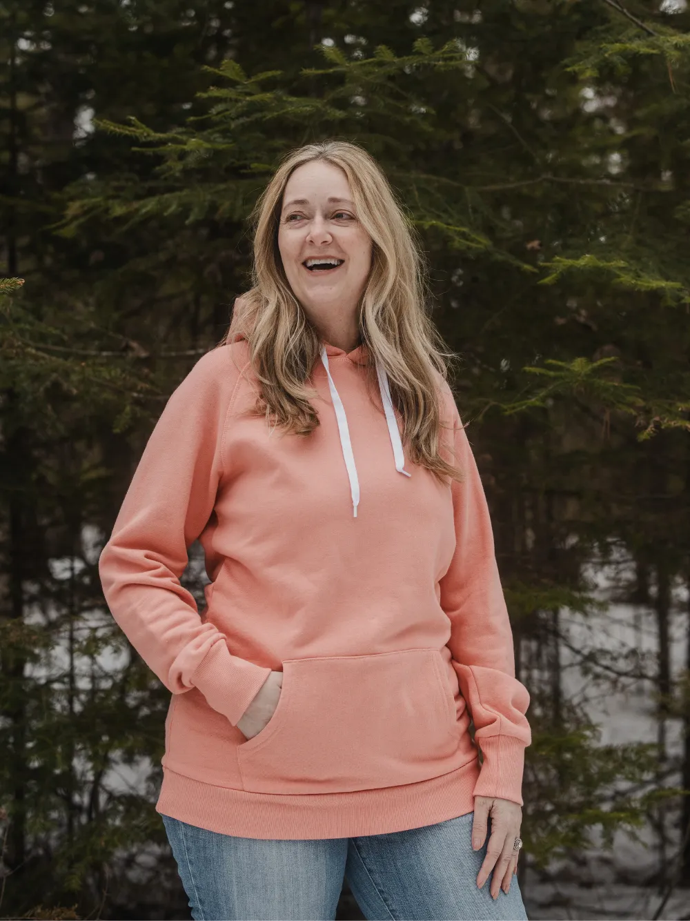 Two-Tone Classic Forest Hoodie sold by Blondie Apparel product image thumbnail 4