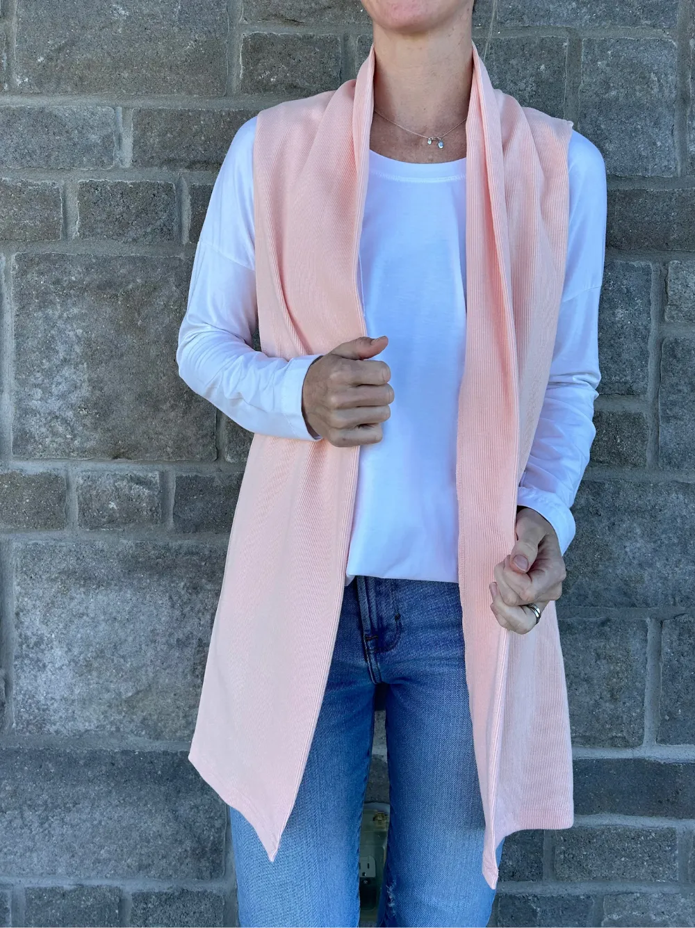 Alpine Vest in Rib sold by Blondie Apparel product image thumbnail 3