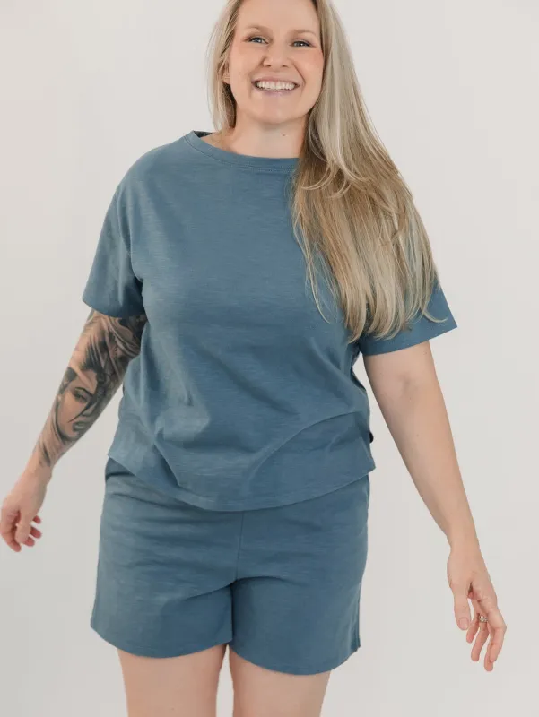 Tide Shorts in Slub sold by Blondie Apparel