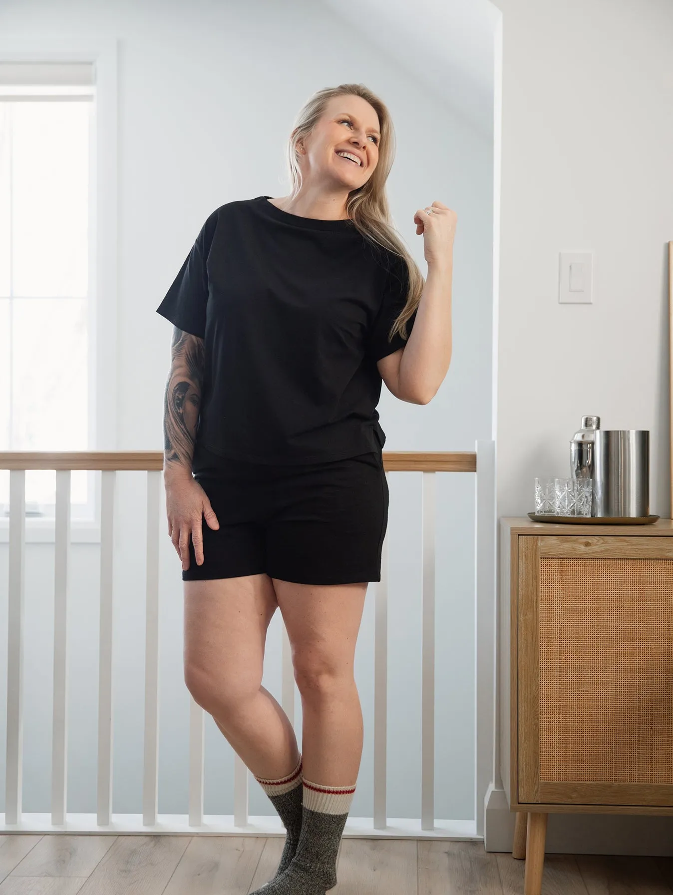 Tide Shorts in Slub sold by Blondie Apparel product image thumbnail 3