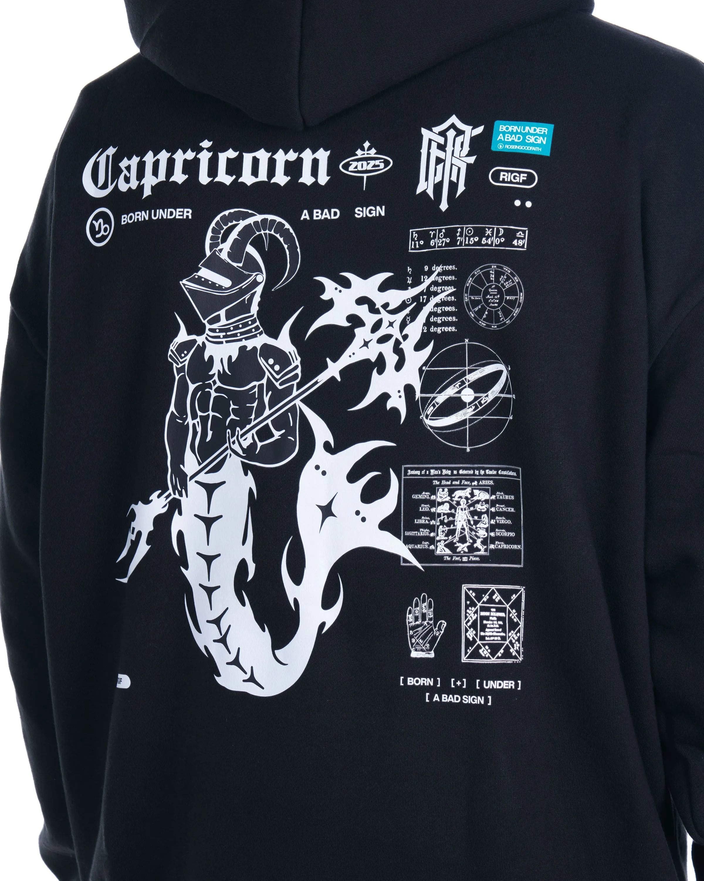 Capricorn Pullover Hoodie sold by ROSE IN GOOD FAITH product image thumbnail 3