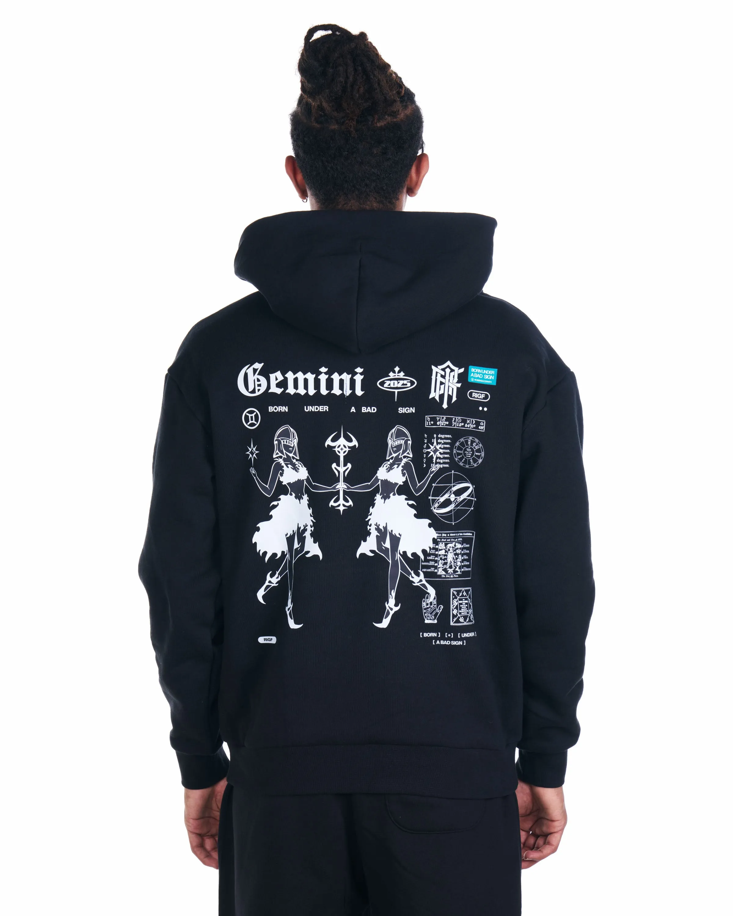 Gemini Pullover Hoodie sold by ROSE IN GOOD FAITH product image thumbnail 2