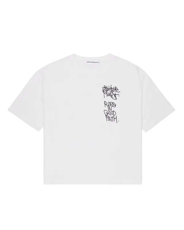 Blinker Fluid White Boxy T-Shirt sold by ROSE IN GOOD FAITH