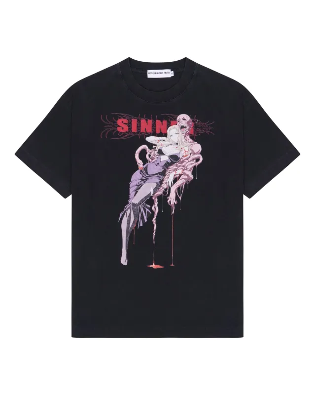 Sinner Oversized T-Shirt made by ROSE IN GOOD FAITH