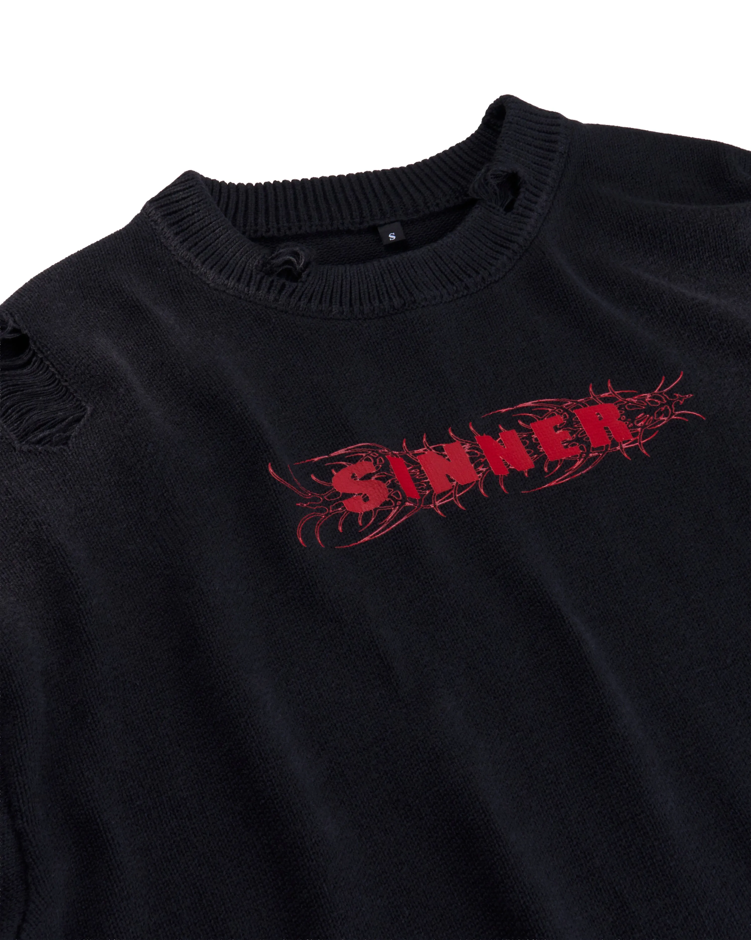 Sinner Knitted Crewneck sold by ROSE IN GOOD FAITH product image thumbnail 3