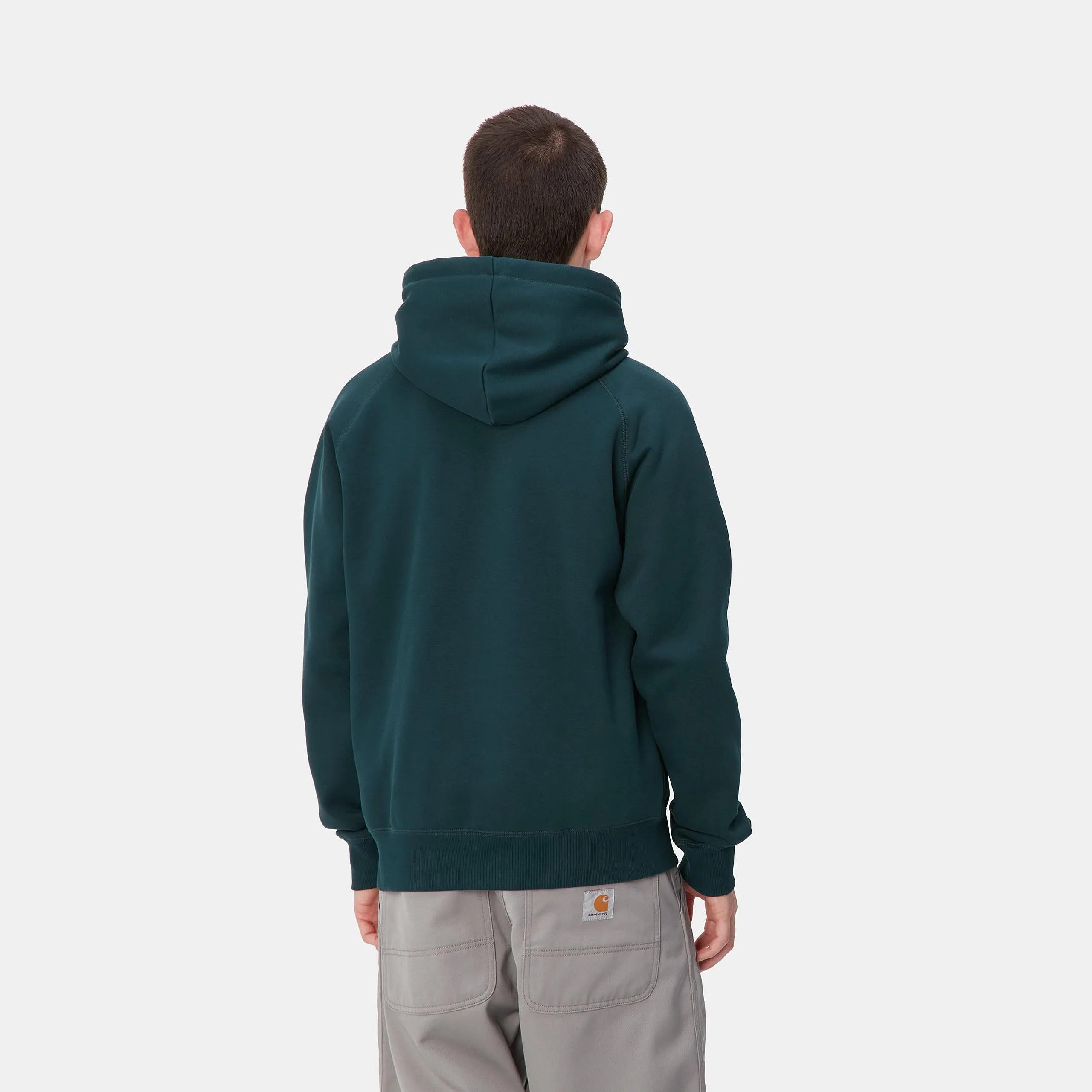 Carhartt WIP Mens Chase Hoodie - Duck Blue sold by The Foot Factory product image thumbnail 4