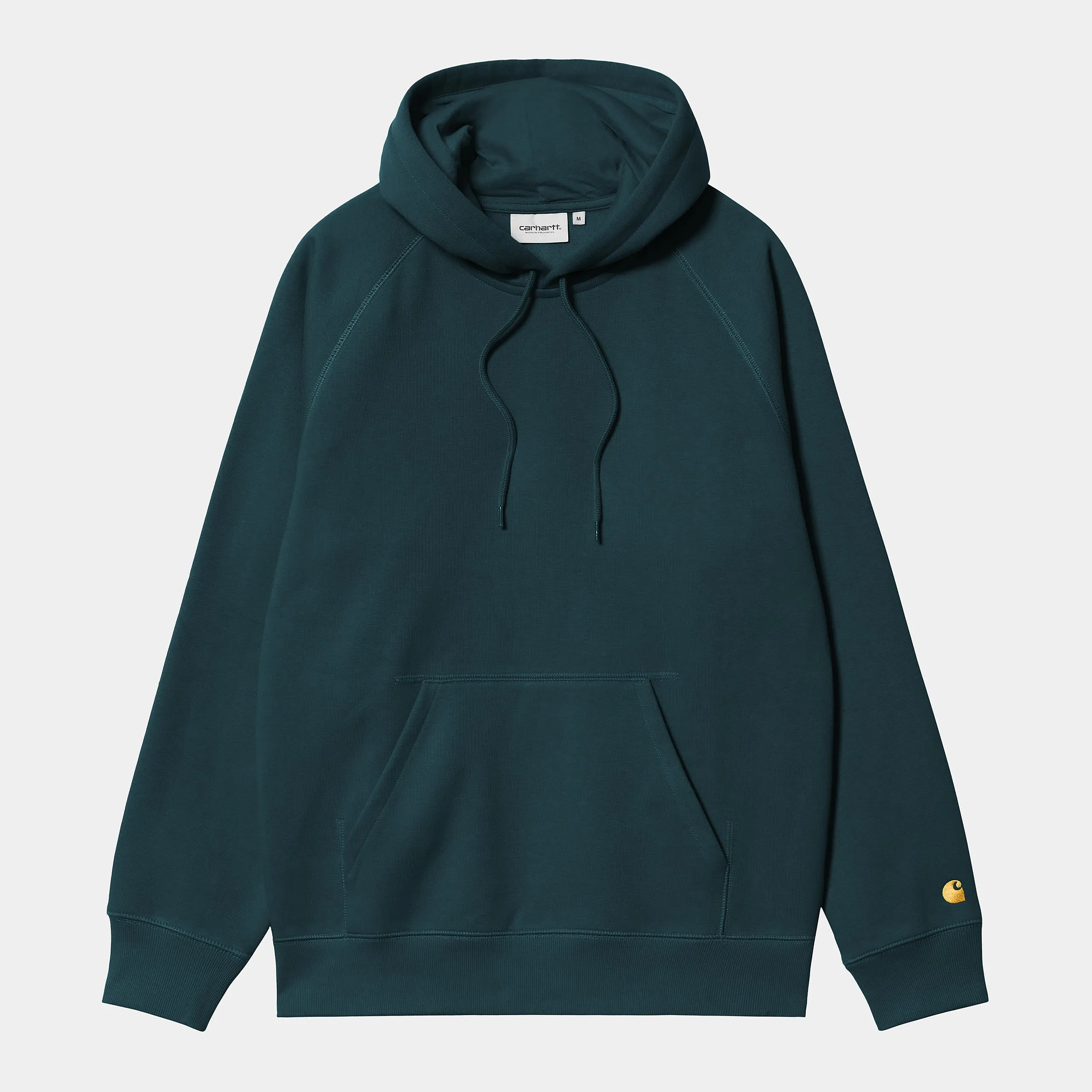 Carhartt WIP Mens Chase Hoodie - Duck Blue sold by The Foot Factory