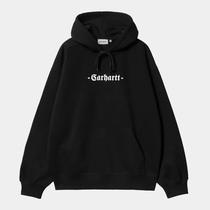 Carhartt WIP Mens Greatest Hits Hoodie - Black sold by The Foot Factory