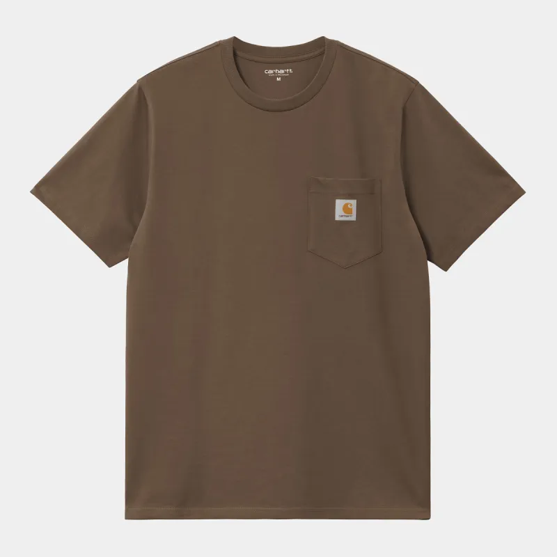 Carhartt WIP Mens Pocket T-Shirt - Coconut sold by The Foot Factory