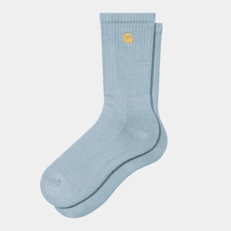 Carhartt WIP Mens Chase Socks - Frosted Blue sold by The Foot Factory