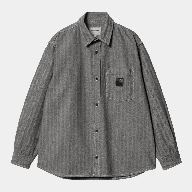 Carhartt WIP Mens Menard Shirt Jacket - Grey sold by The Foot Factory