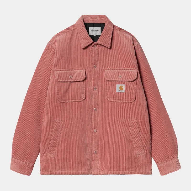 Carhartt WIP Mens Whitsome Shirt Jacket - Dusty Rose sold by The Foot Factory