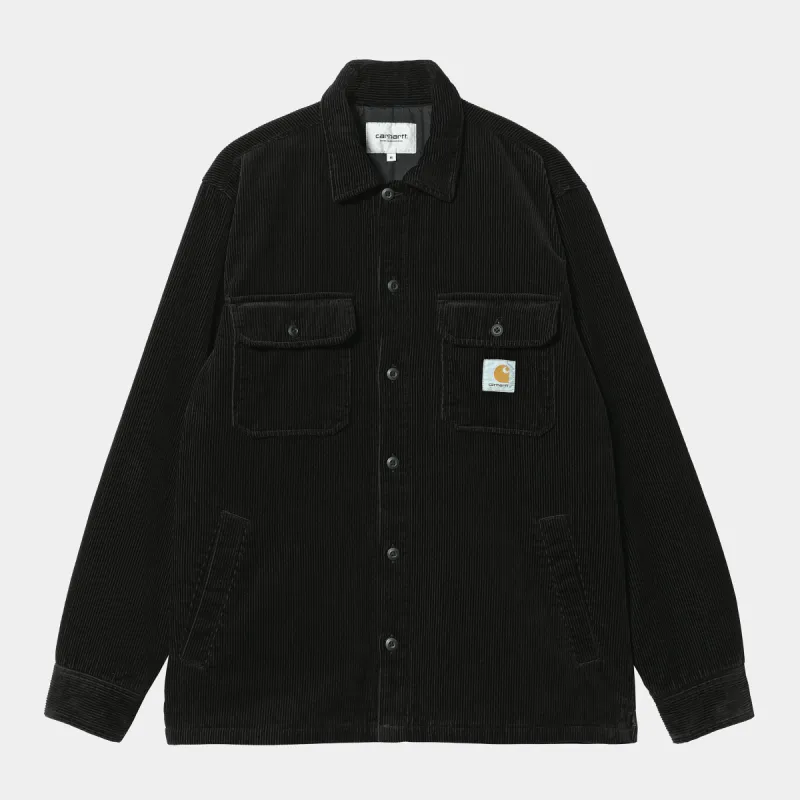 Carhartt WIP Mens Whitsome Shirt Jacket - Black sold by The Foot Factory