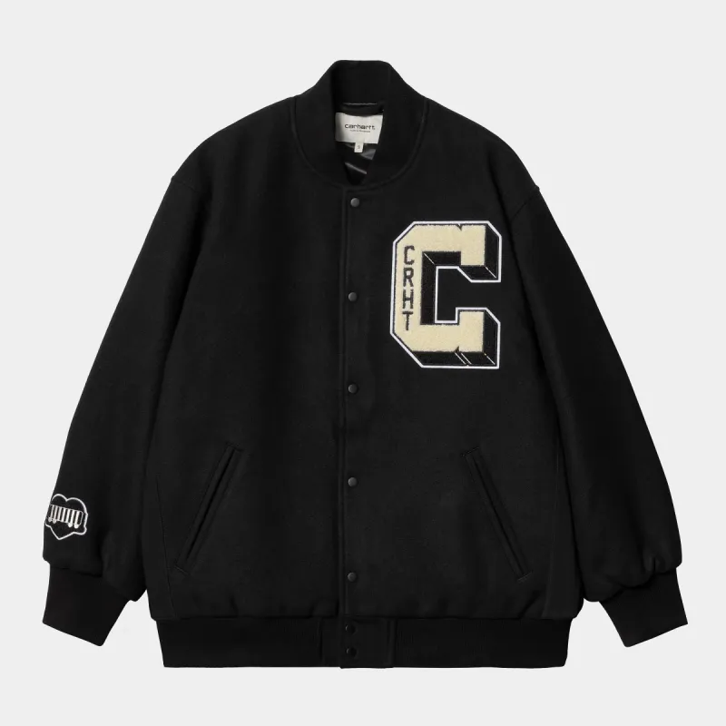 Carhartt WIP Womens Brown Ducks Bomber Jacket - Black made by Carhartt WIP