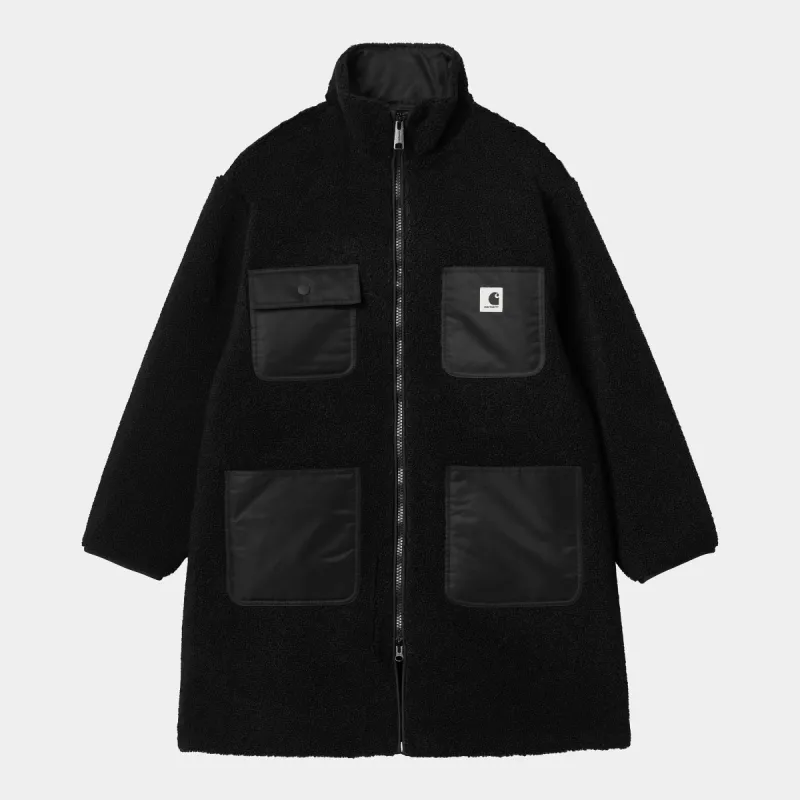 Carhartt WIP Womens Orla Coat Jacket - Black made by Carhartt WIP