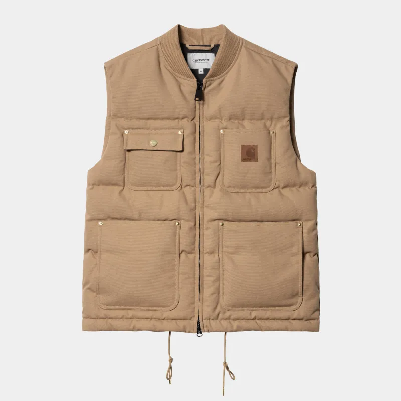 Carhartt WIP Mens Rayley Vest - Peanut sold by The Foot Factory